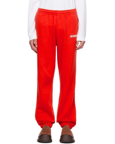 Jacquemus Le Jogging Track Trousers - Red