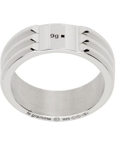Le Gramme 'Le 9G' Gordon Ring - Metallic