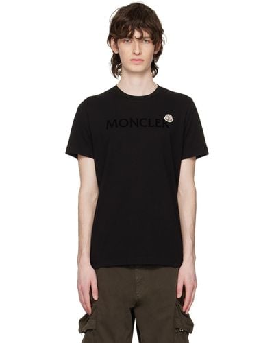 Moncler Flocked T-shirt - Black