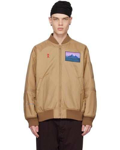 Undercover Graphic Bomber Jacket - Natural