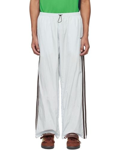 Wales Bonner Blue Adidas Originals Edition Track Trousers - White