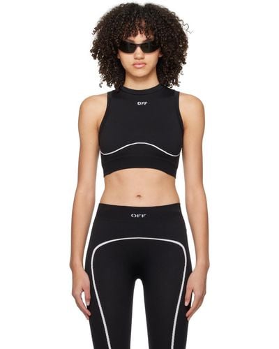 Off-White c/o Virgil Abloh Black Seamless Sport Bra