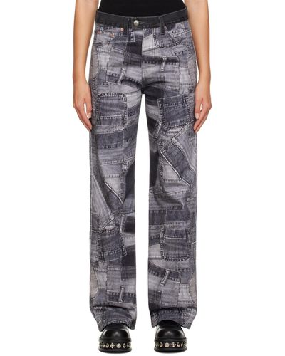 ANDERSSON BELL Patchwork Jeans - Black