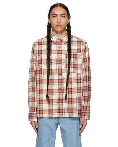 A.P.C. . Off-white & Red Graham Shirt - Multicolor