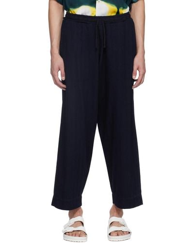 Universal Works Judo Trousers - Blue
