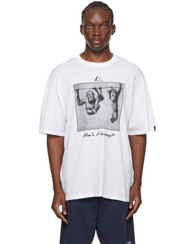 Martine Rose White 'how's It Hanging' T-shirt
