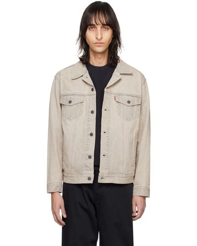 Levi's Beige Trucker Denim Jacket - Black