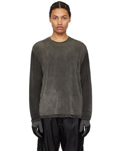 Amomento Oversized Long Sleeve T-shirt - Black