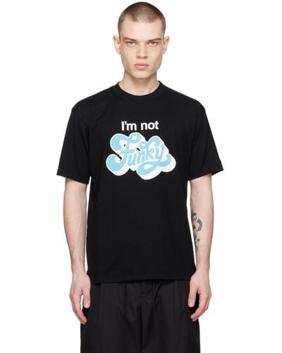 Undercover T-shirt 'i'm not funky' noir