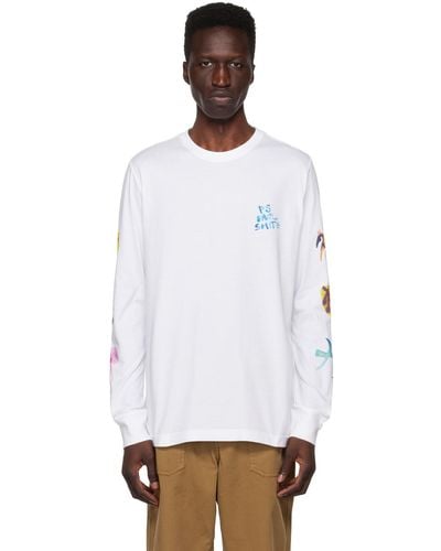 PS by Paul Smith Folklore Long Sleeve T-shirt - White