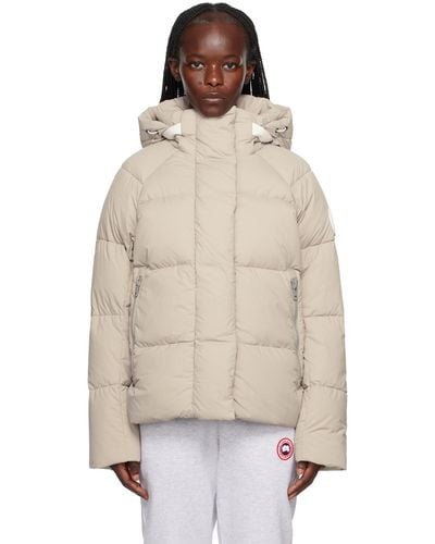 Canada Goose Taupe Junction Down Jacket - Natural