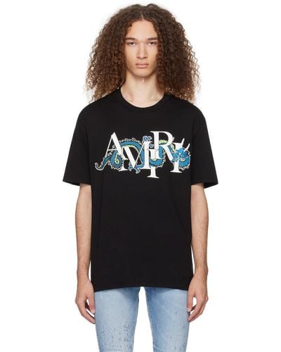 Amiri T-shirt cny noir à image à logo