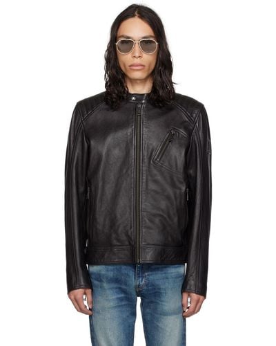 Belstaff Leather Utility Jacket - Neutrals Jackets, Clothing