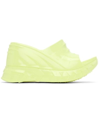 Givenchy Yellow Marshmallow Sandals - Black