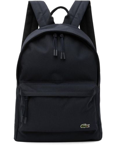 Lacoste Navy Computer Compartment Backpack - Black