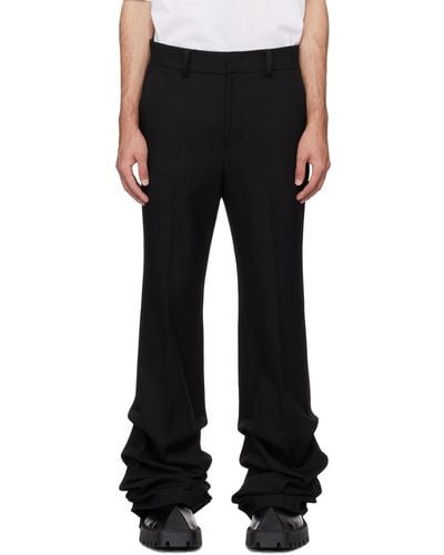 we11done Wave Trousers - Black