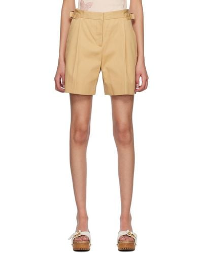 See By Chloé Pleated Shorts - Natural