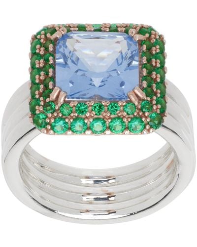 Hatton Labs Rose Crown Ring - Green