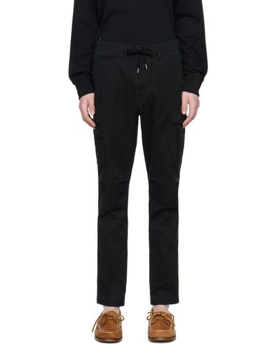 Polo Ralph Lauren Black Slim-fit Cargo Trousers