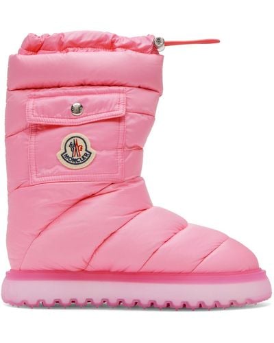 Moncler Pink Gaia Pocket Down Boots