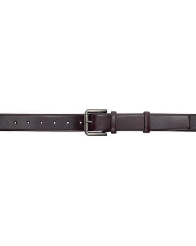 Max Mara Nappa Leather Belt - Black