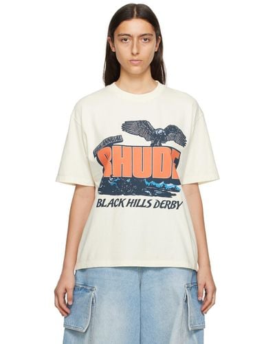 Rhude Off-white 'black Hills Rally' T-shirt - Multicolour