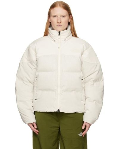 The North Face Off- Rmst Steep Tech Nuptse Down Jacket - Natural