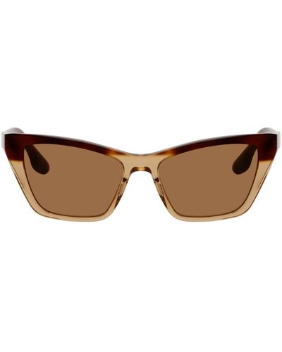 Victoria Beckham Tortoiseshell Cat-eye Sunglasses - Black