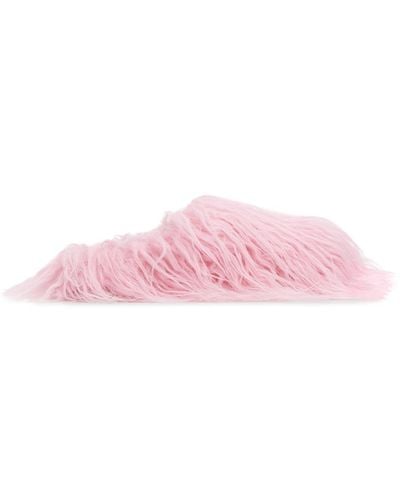 Marni Ssense Exclusive Pink Fussbett Sabot Loafers - Black