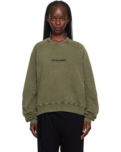 OTTOLINGER Green Multiline Sweatshirt