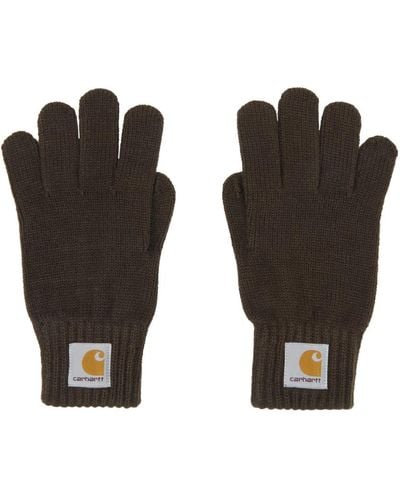 Carhartt Brown Watch Gloves - Black