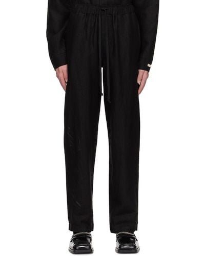 SAINTWOODS Relaxed Pants - Black