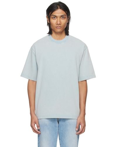 Acne Studios Blue Relaxed-fit T-shirt - White