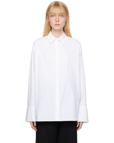 Valentino Open Back Shirt - White