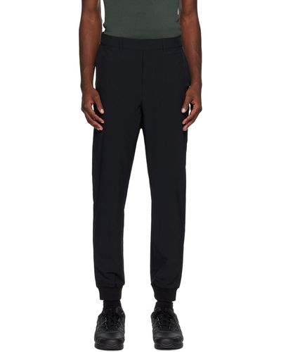 RLX Ralph Lauren Pantalon de survêtement noir à logos contrecollés