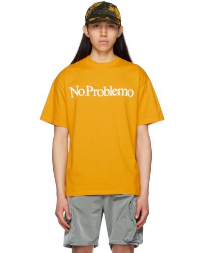 Aries 'no Problemo' T-shirt - Orange