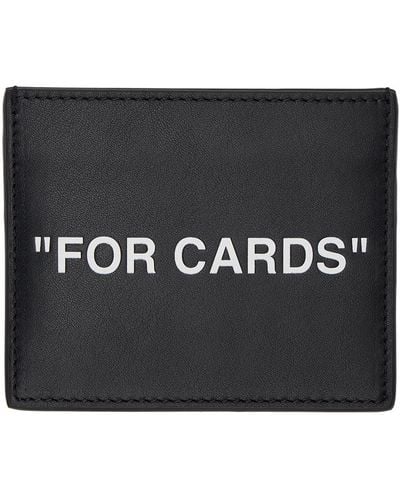 Off-White c/o Virgil Abloh Black 'for Cards' Card Holder