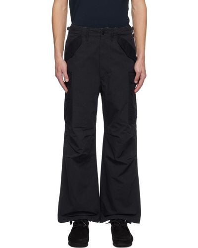 Nanamica Wide-leg Cargo Trousers - Black