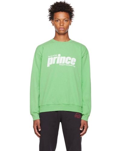 Sporty & Rich Sportyrich pull molletonné vert à logo édition prince