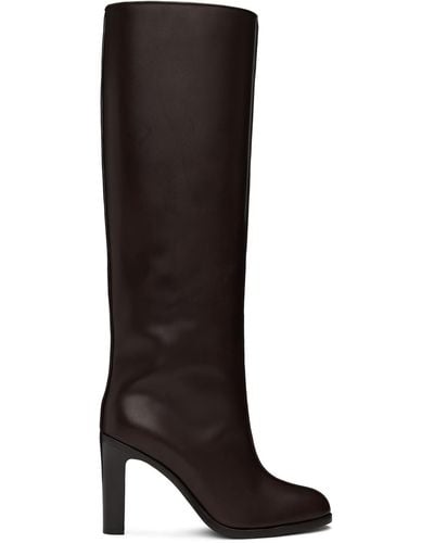 The Row Brown Wide Shaft Boots - Black