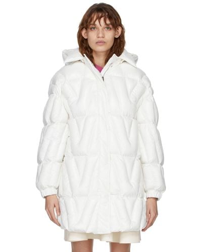 Valentino Insulated Hooded Coat - White