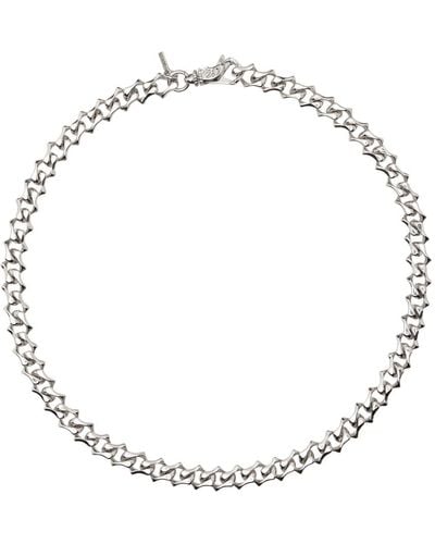 Emanuele Bicocchi Sharp Link Chain Necklace - Metallic