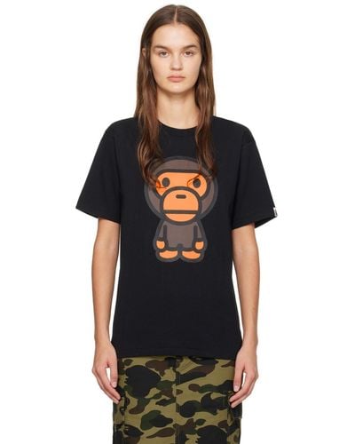A Bathing Ape Big Baby Milo T-shirt - Black
