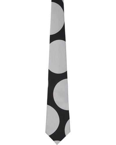 Comme des Garçons Silk Polka Dots Tie - Black