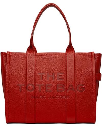 Marc Jacobs 'The Leather Large' Tote - Red