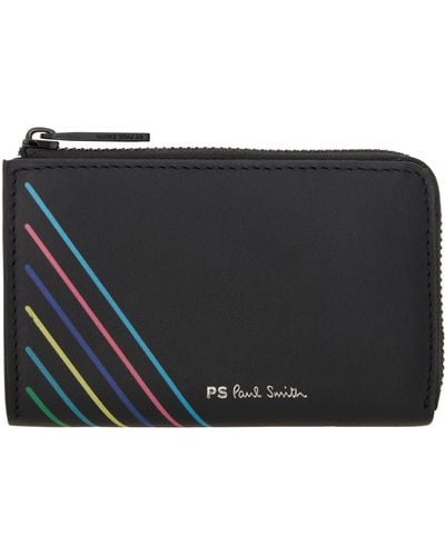 PS by Paul Smith Black 'sports Stripe' Wallet