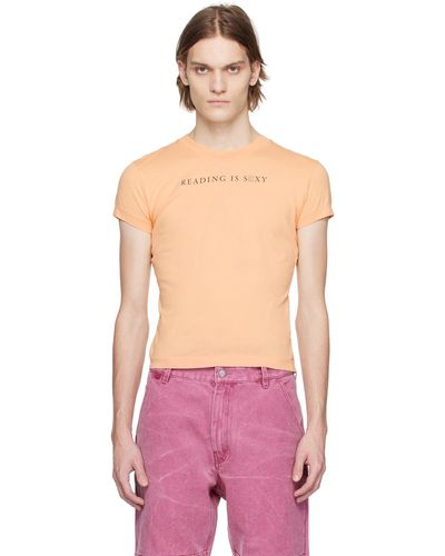 Acne Studios Orange Heat-reactive T-shirt - Pink
