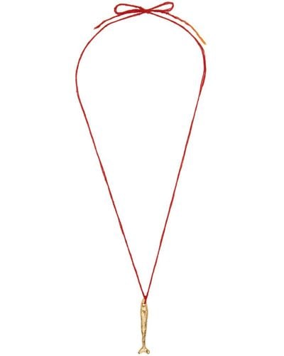 Alighieri Gold 'the Catch Of The Day' Necklace - Black