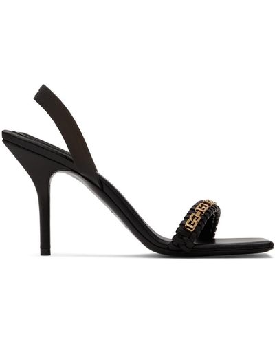 Givenchy Black G Woven Heeled Sandals