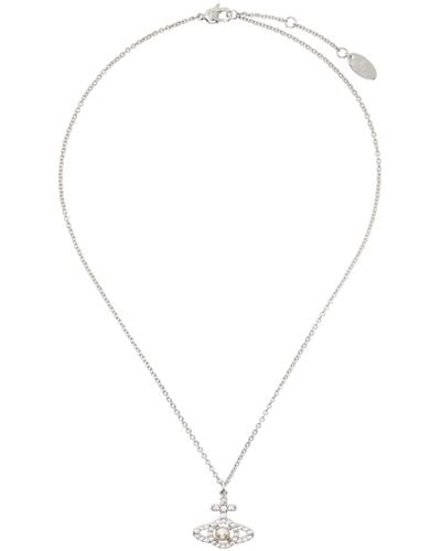 Vivienne Westwood Silver Olympia Necklace - White